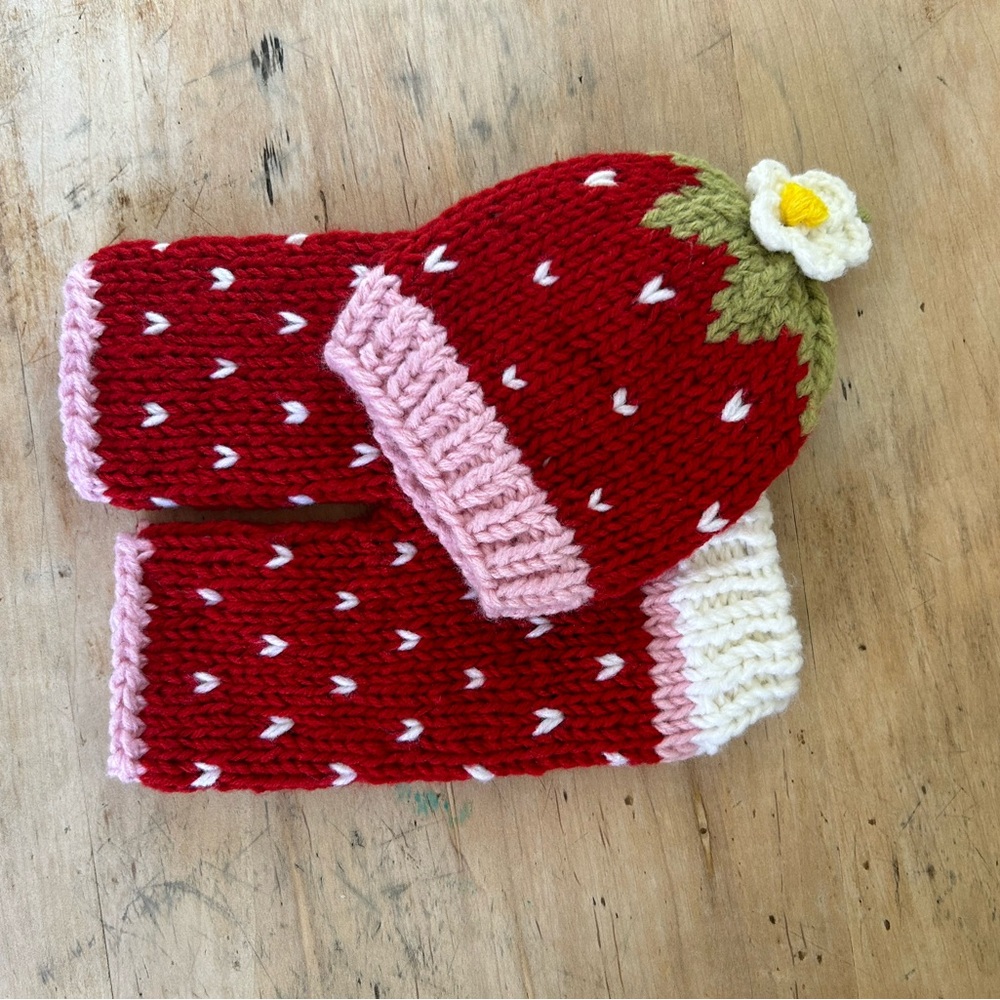 Addie Strawberry Hat and Pant Newborn Set - strawberry costume